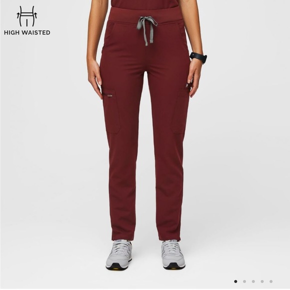 Figs High Waisted Yola Skinny Scrub Pants - Picture 1 of 12